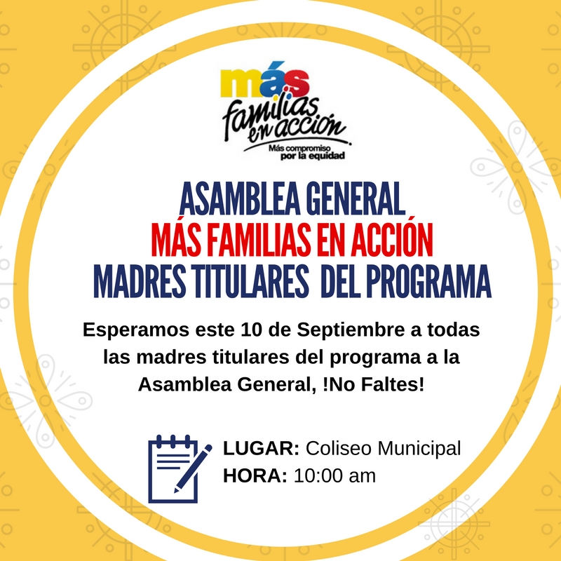 ASAMBLEA GENERAL MADRES TITULARES M�S FAMILIAS EN ACCI�N